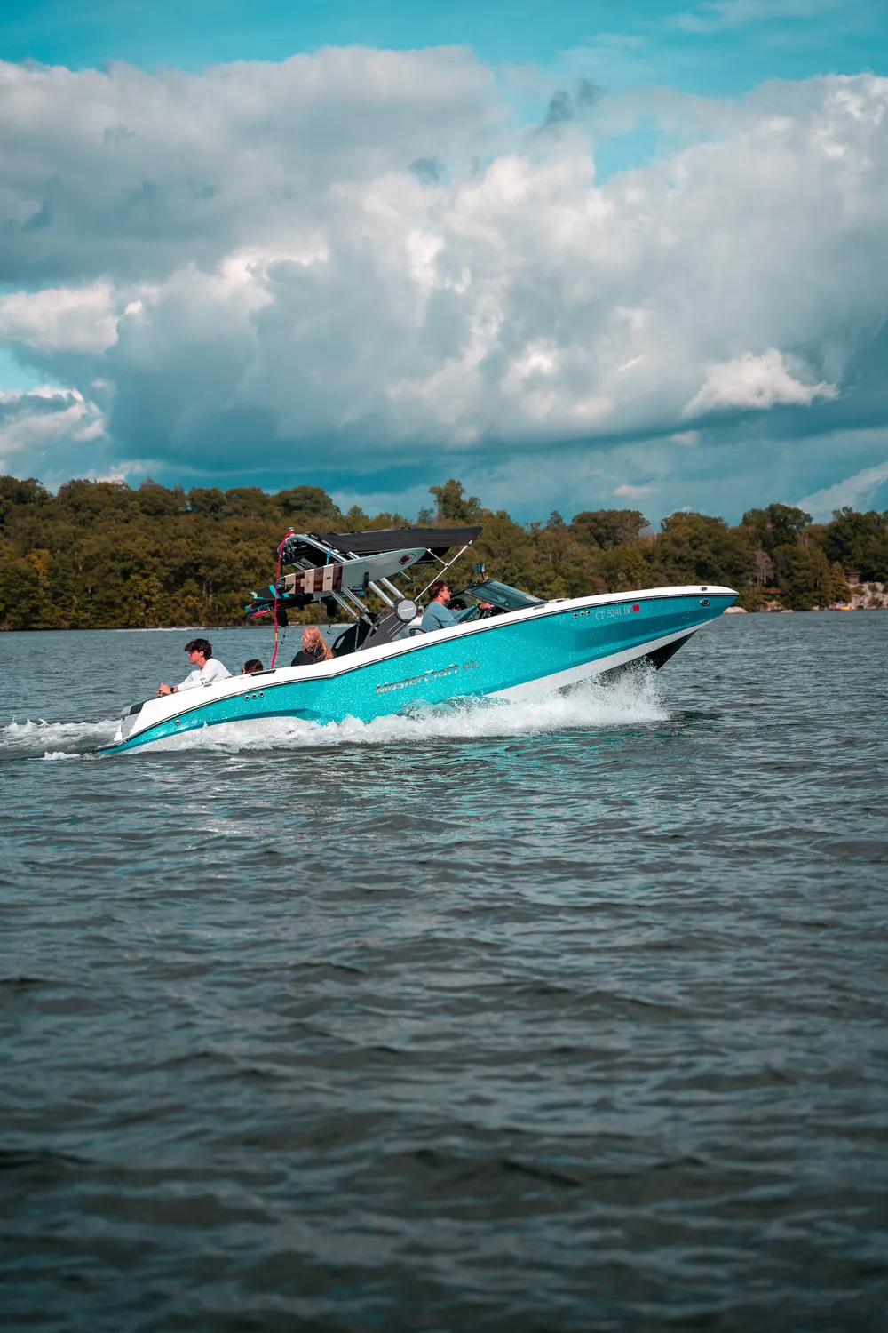 A Lakeside Watersports MasterCraft NXT on the water
